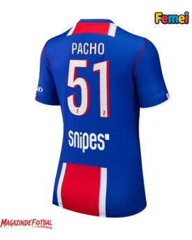 Paris Saint-Germain Willian Pacho #51 Tricou Fotbal Replică 2026-27 Femei Acasa Paris Saint-Germain Willian Pacho #51 Tricou Fotbal Replică 2026-27 Femei Acasa